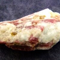 Rubellite in Matrix Rough Crystal Specimen