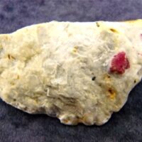 Ruby in Feldspar Rough Crystal Specimen