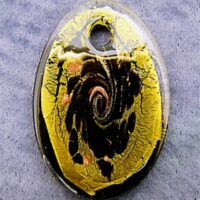 Murano Oval Glass Pendant