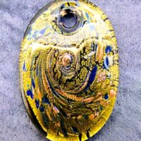 Murano Oval Glass Pendant