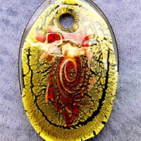 Murano Oval Glass Pendant