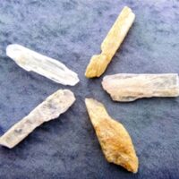 Rutilated Kunzite Rough Crystal Specimens (Large Size)