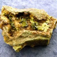 Epidote Crystal Formations on Matrix