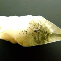 Chalco-Pyrite in Calcite Crystal Tip