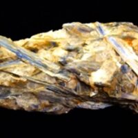 Blue Kyanite Blades in Quartz with Mica Inclusions