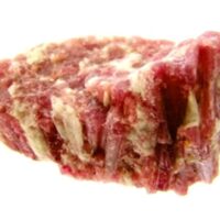 Rubellite in Quartz Rough Crystal Specimen