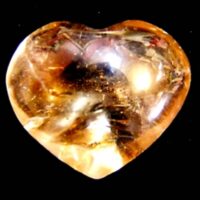 Smokey Quartz Large Puff Heart