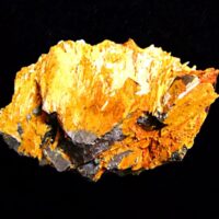 Hematite Raw Crystal Specimen Featuring Golden Rutile Formations