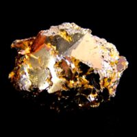 Hematite Raw Crystal Specimen Featuring Golden Rutile Formations