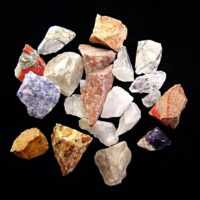 Bag Of Mixed Raw Unpolished Brazilian Stones A/B Grade Size (500g Bag)