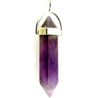 Amethyst Double Terminated Healing Point Pendant