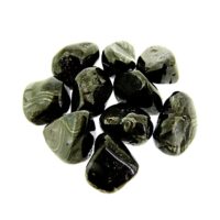 Silver Psilomene Polished Tumble Stones
