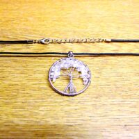 Tree Of Life Necklace with Opalite Crystals (Silver Plated)