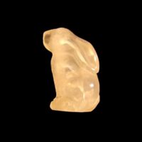 Carving Of A Hare in Rose Quartz