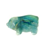 Carving Of A Piglet in Fluorite