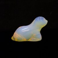 Seal Carving in Opalite