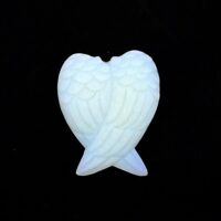Angel Wings Carving in Opalite