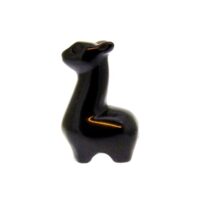 Alpaca Carving in Black Obsidian