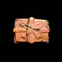 Gemstone Mini Present/Gift Carving in Rhodonite