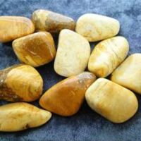 Yellow Jasper Polished Pebble Specimen