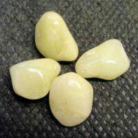 Sulphur Quartz Polished Pebble Specimens