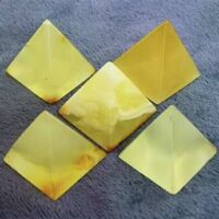 Mini Pyramids in Polish Amber