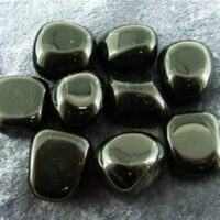 Black Jadeite Polished Pebbles