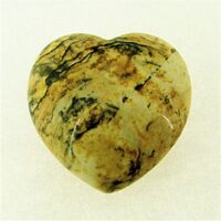 Picture Jasper Mini Puff Heart