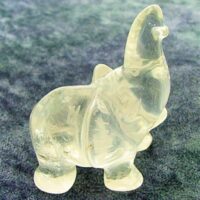 Elephant Carving in Quartz