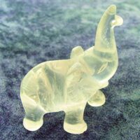 Elephant Carving in Quartz
