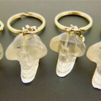 Quartz Skull Key Rings