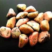 Rhodochrosite with Manganese Polished Tumble Stones