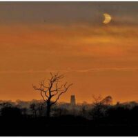 Eclipse at Dawn' by Danny Hickling Super Sized A5 Art Print