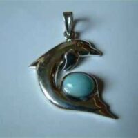 Larimar Dolphin Pendant