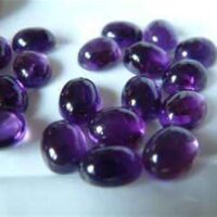 Amethyst Dome Polished Oval Cabochons