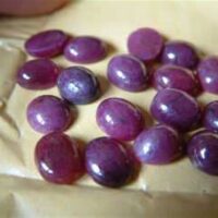 Ruby Dome Polished Oval Cabs