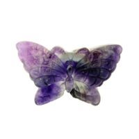 Butterfly Carving in Fluorite