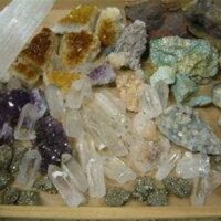 Rough Rock Starter Pack 6-7kg Pack. 1kg Quartz Amethyst Citrine Azurite Satin Spar Plus One Other